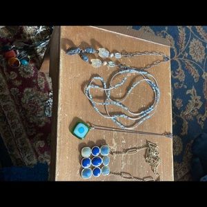 Various costume necklaces